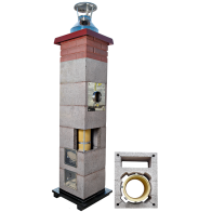 System Kominowy Ceramiczny CJBLOK Turbo SKC-T Ø 140mm z wentylacją