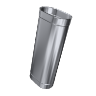 Rura żaroodporna owalna MKSZ Invest MK ŻARY 120x200mm 1mb gr.0,8mm