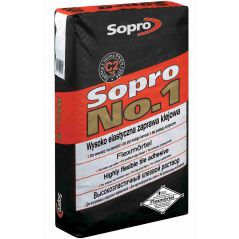 SOPRO No.1 - 400 - wysokoelastyczny klej do płytek, 25 kg