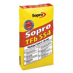 SOPRO fuga szeroka 3-30 mm – wysokowytrzymała, TFb - kolor szary, 25kg
