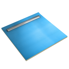 Botament LD płyta brodzikowa z odpływem liniowym - dwuspadowa 2S 1000x1000 (30 mm)