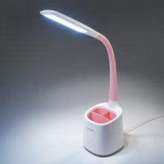 Lampka biurkowa LED z wyjmowanym przybornikiem