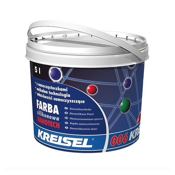 Farba silikonowa Kreisel NANOTECH 006,  5 l